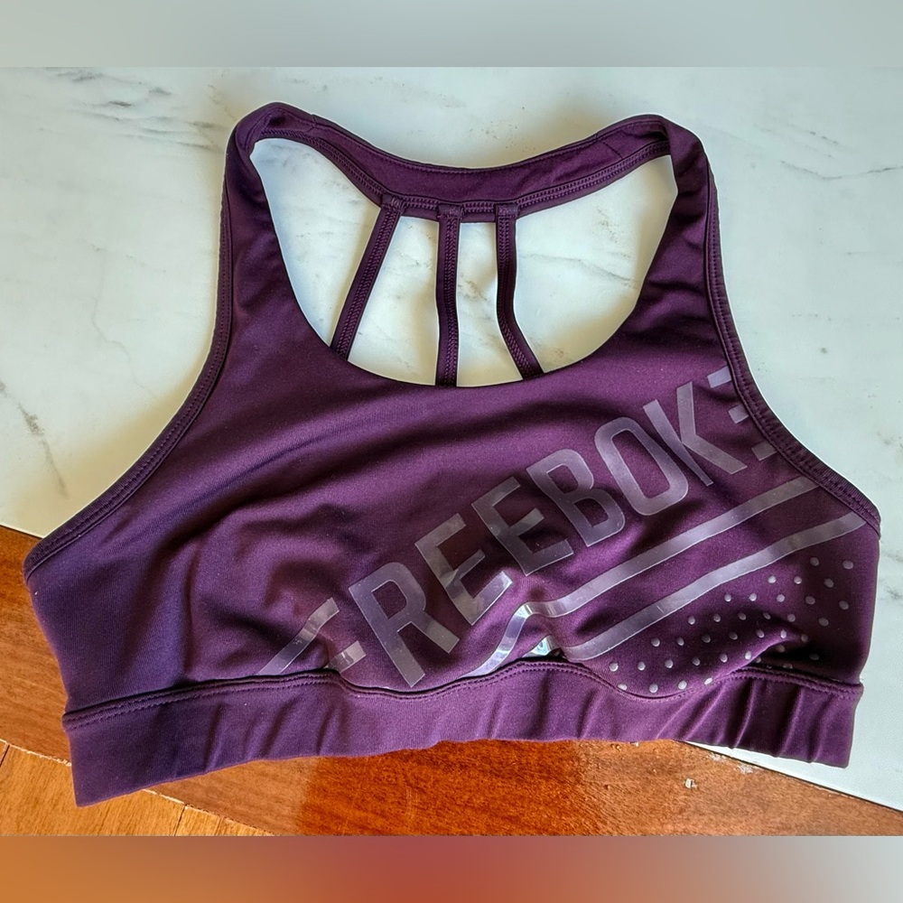 Reebok Sports Bra Women’s Athletic Bra Burgundy Size M